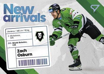 Zach Osburn Mlada Boleslav Tipsport ELH 2023/24 SportZoo 1. serie New Arrival #NA-12